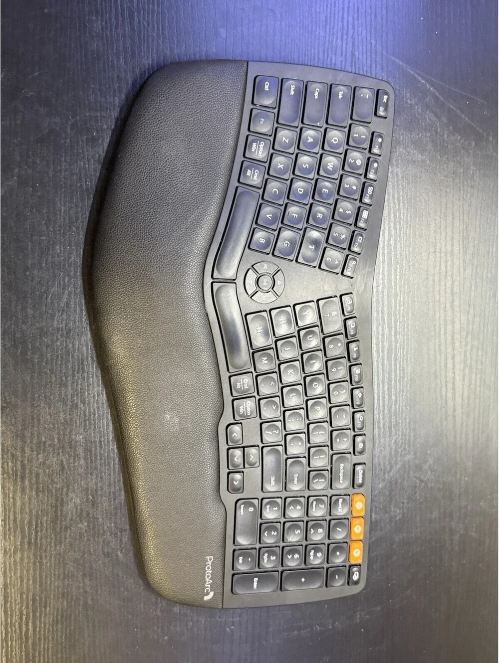 ProtoArc EKM01 Plus Ergonomic Wireless Keyboard Gray Black Keyboard Only